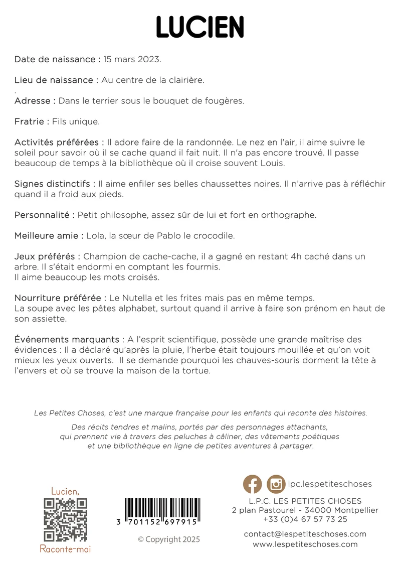 Affiche décorative Lucien