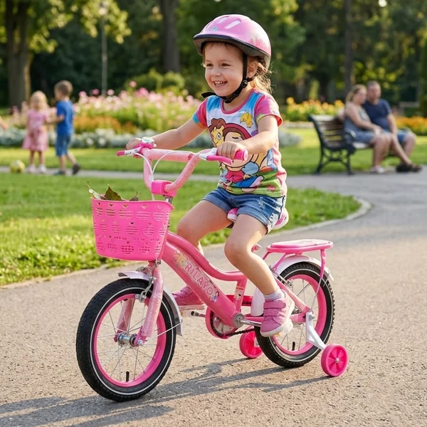 Vélo Milayo rose 16 pouces