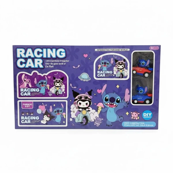Parking Stitch avec 2 voiturettes