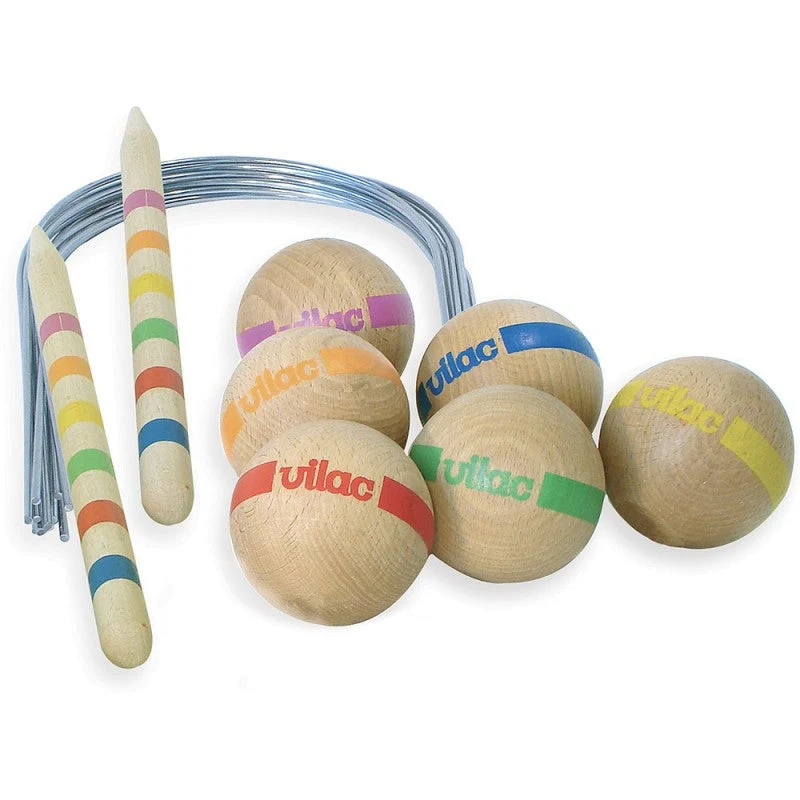 Vilac Croquet pour 6 joueurs avec sac