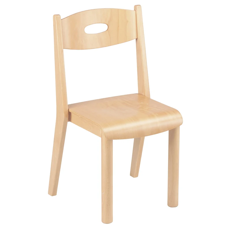Chaise en bois empilable hauteur assise 35 cm