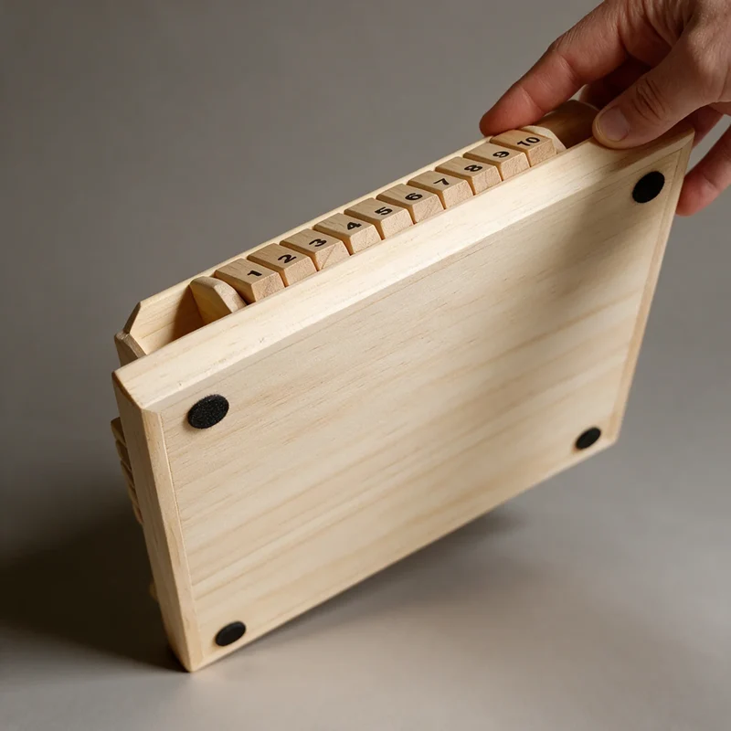 Jeu de Société Montessori en Bois : Apprentissage des Nombres Shut The Box