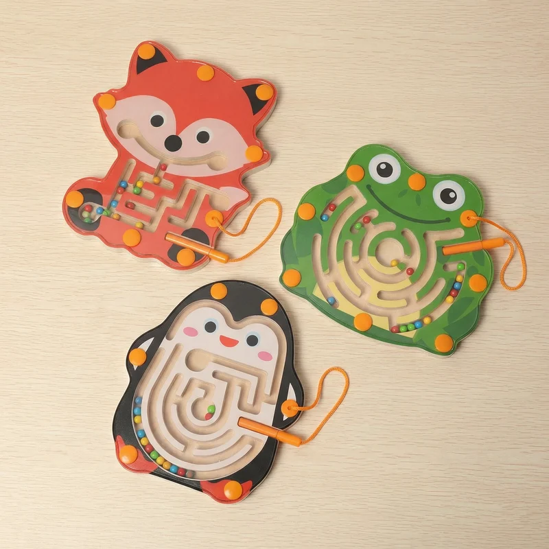 Jeu de Labyrinthe Magnétique Animaux Montessori