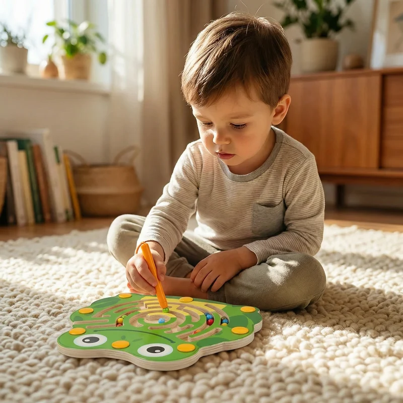 Jeu de Labyrinthe Magnétique Animaux Montessori