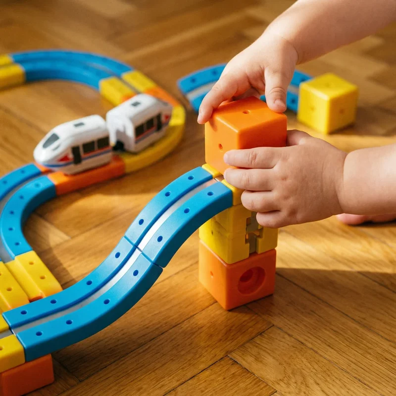 Circuit de Train Spatial 3D Montessori