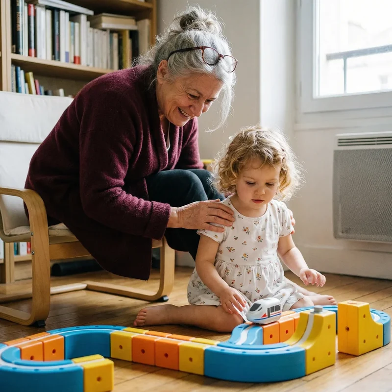 Circuit de Train Spatial 3D Montessori