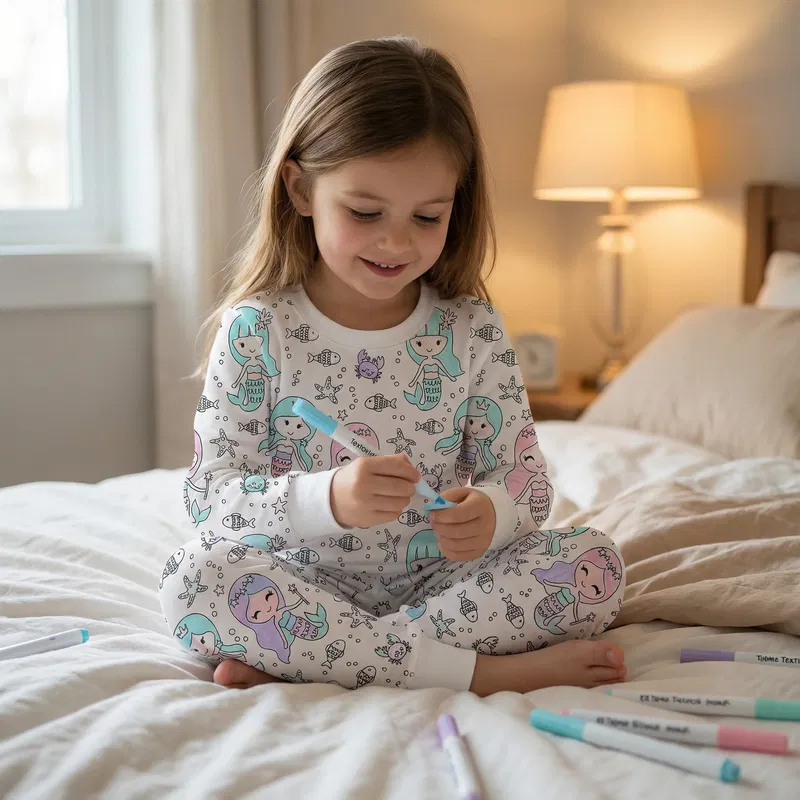 Pyjama à Colorier Montessori