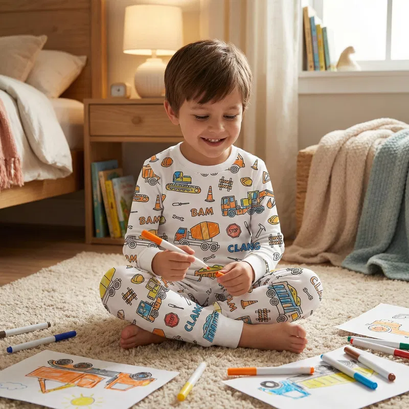 Pyjama à Colorier Montessori