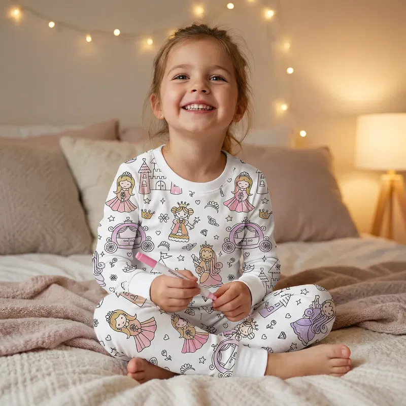 Pyjama à Colorier Montessori