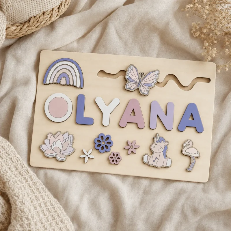 Puzzle Prénom en Bois Personnalisé pour enfant