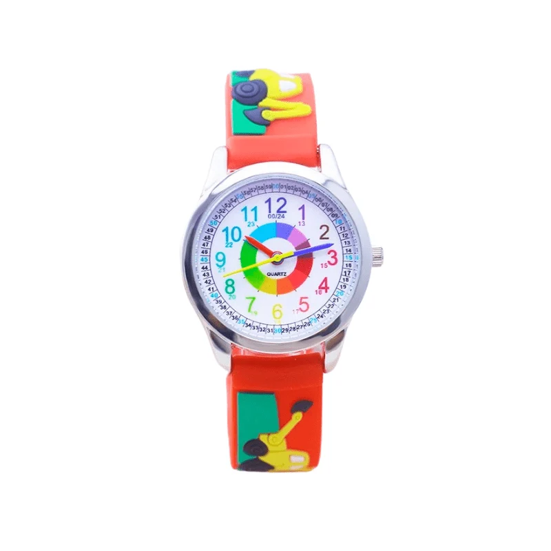 Montre Pédagogique en Silicone Style Dessin Animé