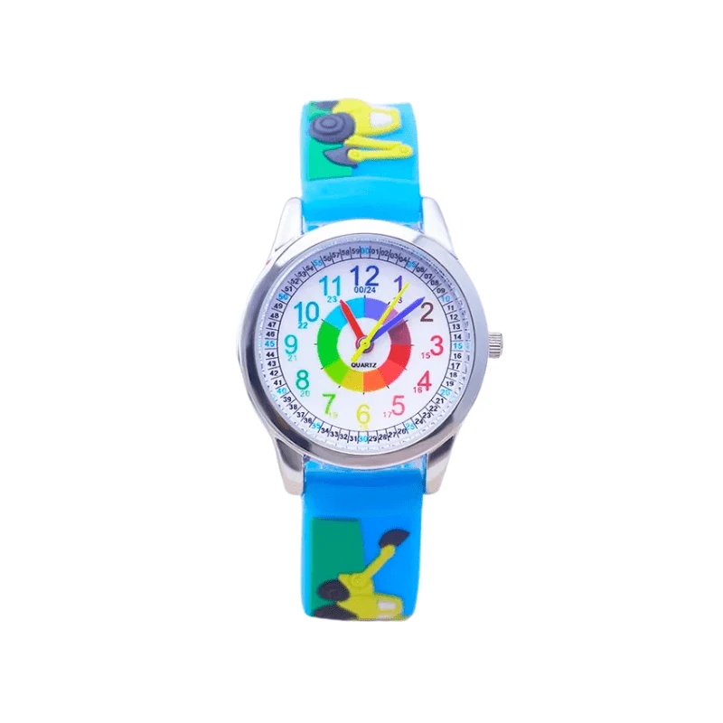 Montre Pédagogique en Silicone Style Dessin Animé