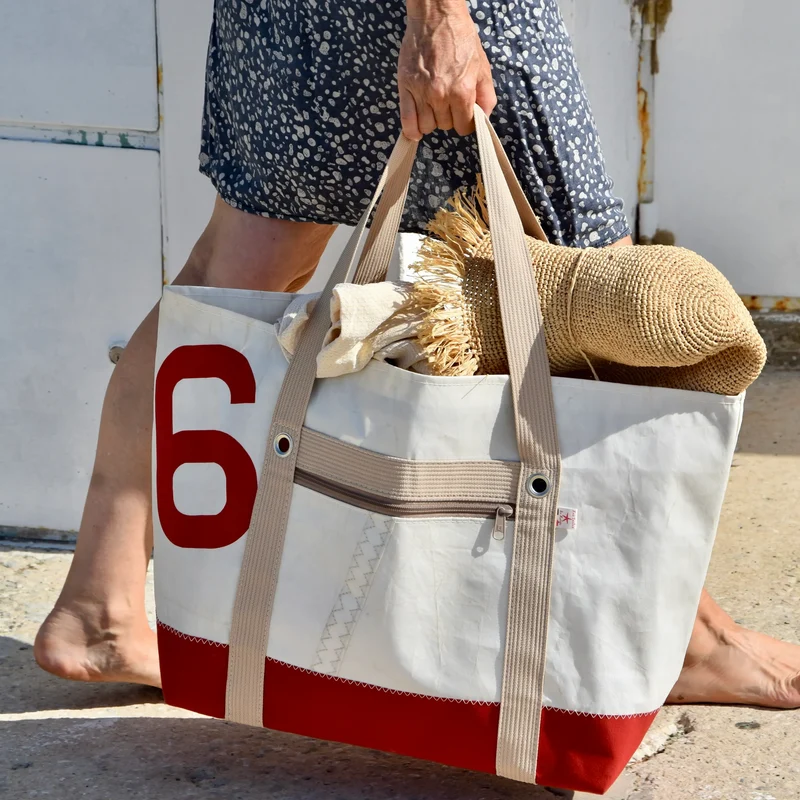Cabas Voyage grand Cherry