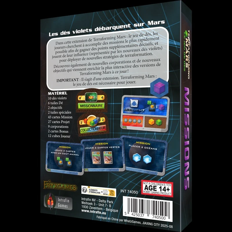 Terraforming Mars - Le Jeu de Dés Missions