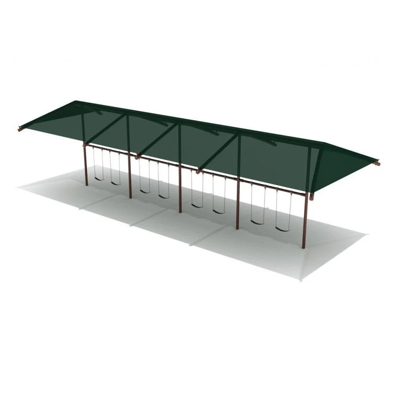 Swing Set With Shade - 4 Bay