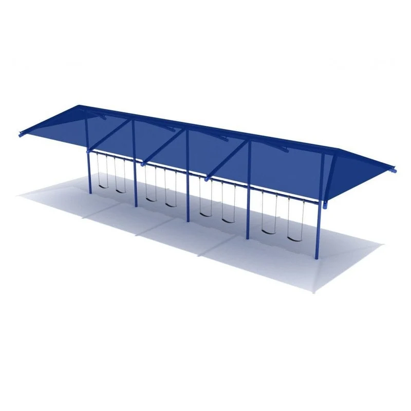 Swing Set With Shade - 4 Bay
