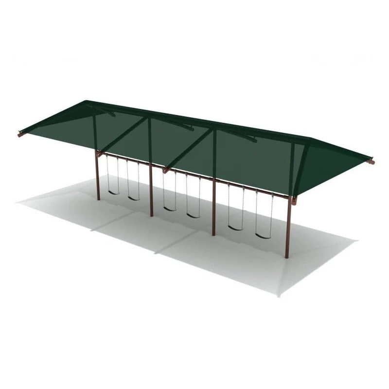 Swing Set With Shade - 3 Bay