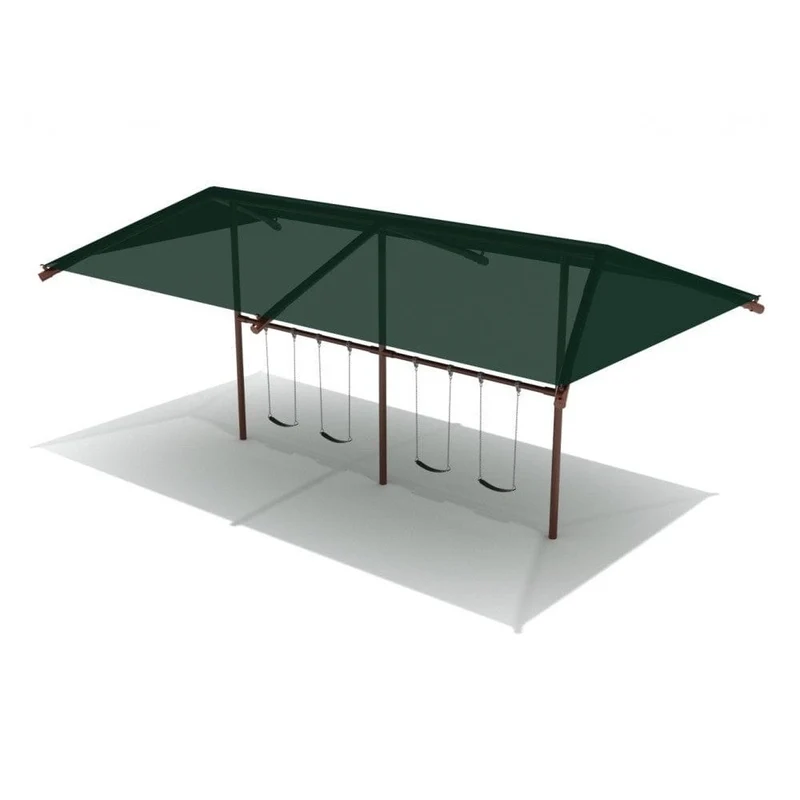 Swing Set With Shade - 2 Bay