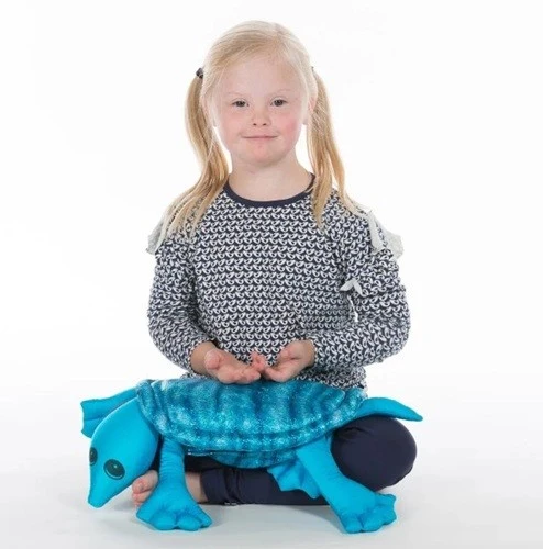 Manimo Weighted Plush Turtle (Turquoise) - Tortue en peluche lestée