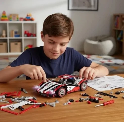 Meccano Motorised Supercar - Supercar motorisée