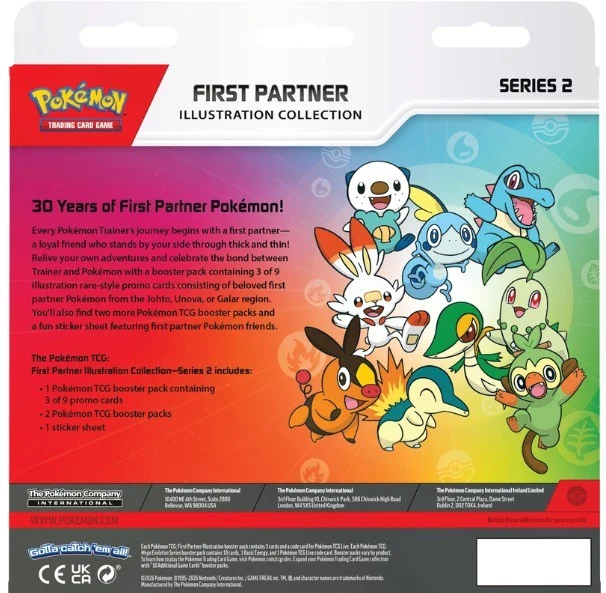 Pokemon First Partner Illustration Collection - Premiers partenaiers collection d'illustrations
