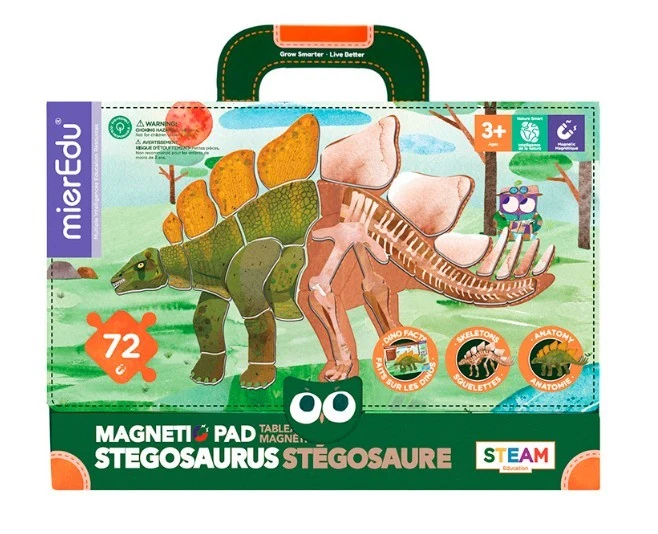MierEdu Magnetic Pad Stegosaurus / Bloc-notes magnétique Stégosaure
