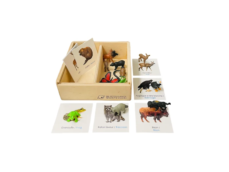 Coffret figurines les animaux de la forêt et de la prairie
