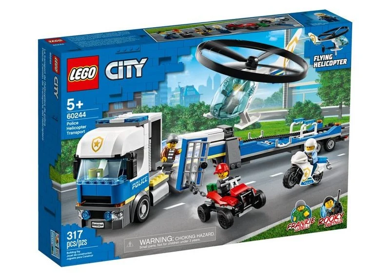 Lego City Police Helicopter Transport/Transport par hélicoptère de police - 60244