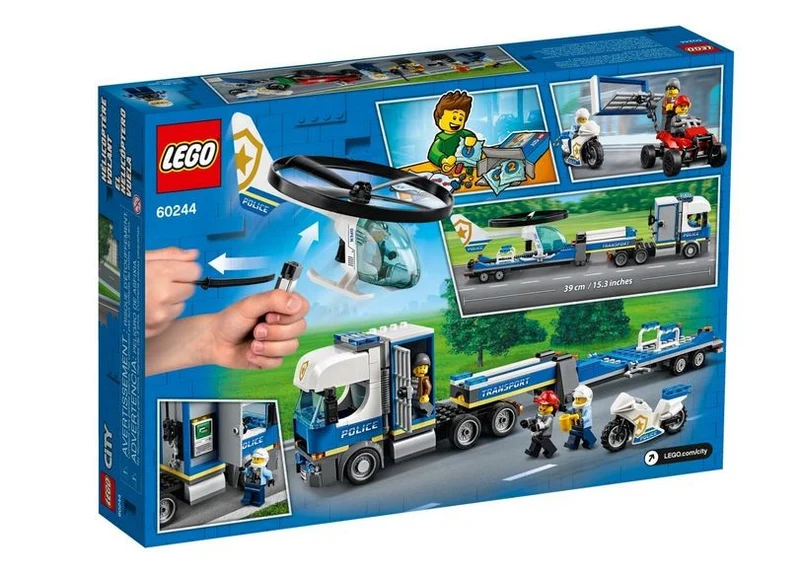 Lego City Police Helicopter Transport/Transport par hélicoptère de police - 60244