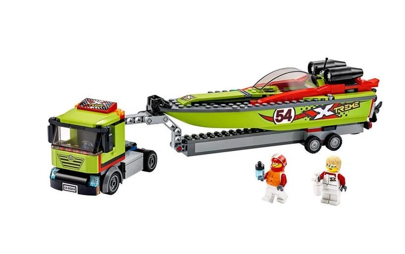 Lego City Race Boat Transporter/Transporteur de bateaux de course - 60254