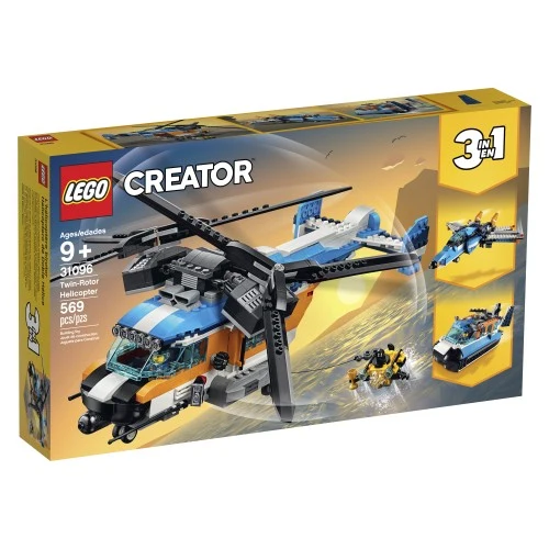 Lego Creator Twin-Rotor Helicopter / Hélicoptère à double rotor- 31096