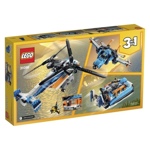 Lego Creator Twin-Rotor Helicopter / Hélicoptère à double rotor- 31096