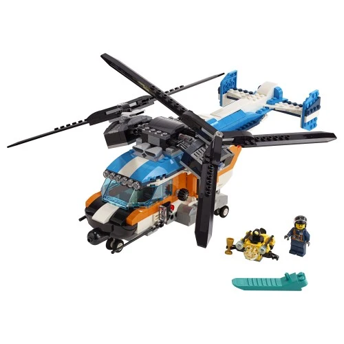 Lego Creator Twin-Rotor Helicopter / Hélicoptère à double rotor- 31096
