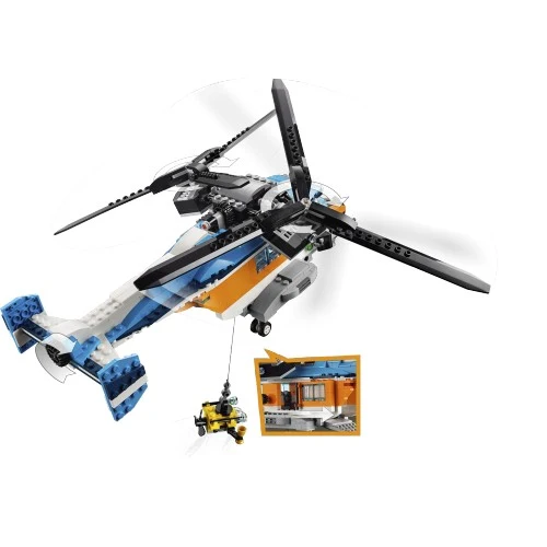 Lego Creator Twin-Rotor Helicopter / Hélicoptère à double rotor- 31096