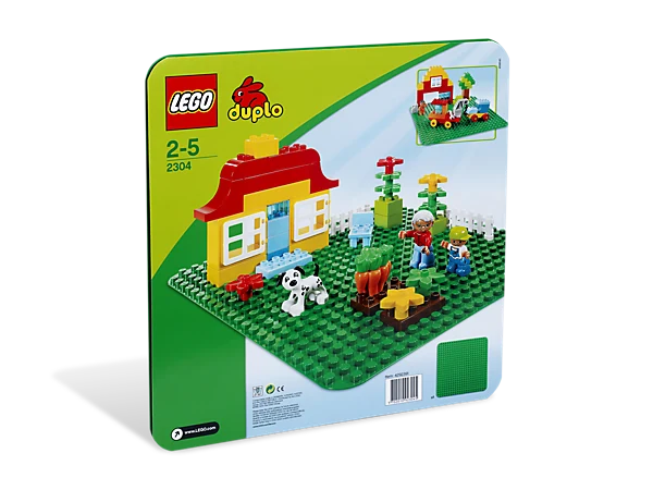 Lego Duplo Building Plate Green Large - 2304 / Plaque de construction verte grande - 2304