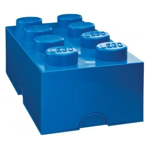 Lego Brick Storage Blue 8 Pegged/Rangement pour briques Lego bleu à 8 picots