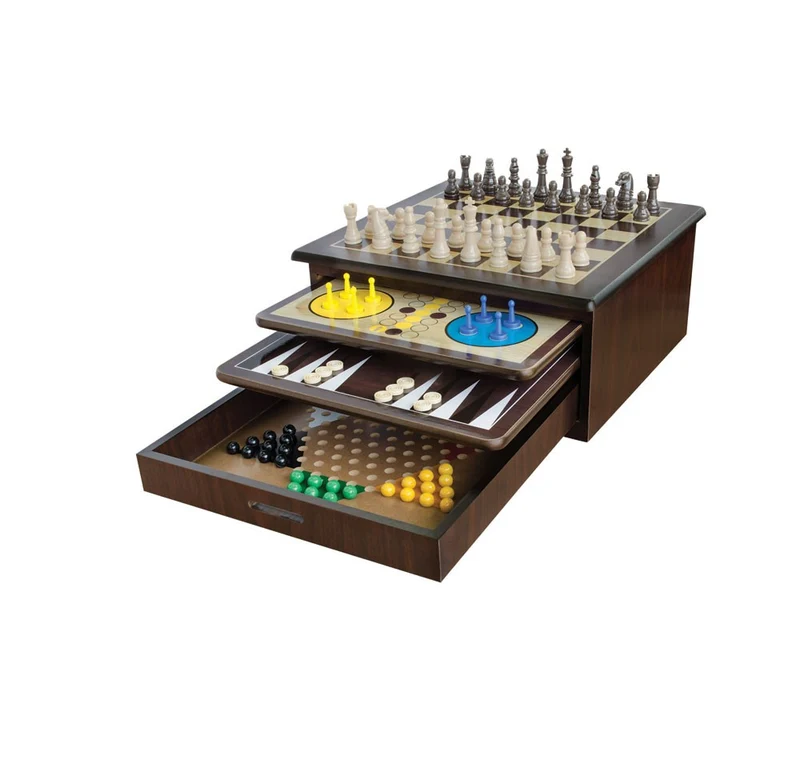 10-in-1 Wooden Game Set / Ensemble de Jeux en Bois 10 en 1