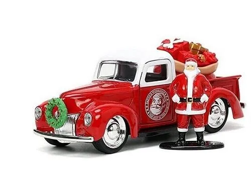 Mr Santa Claus 1941 Ford Die-Cast Car - Voiture moulée sous pression Père Noël