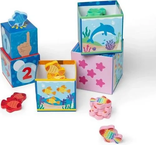 Melissa & Doug Ms.Rachel Nesting Blocks - Blocs emboîtables