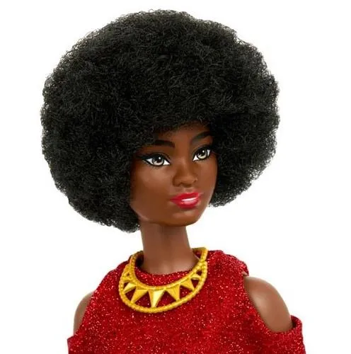 Barbie Fashionista Doll with Natural Black Hair 65th Anniversary - Poupée aux cheveux noirs naturels 65e anniversaire