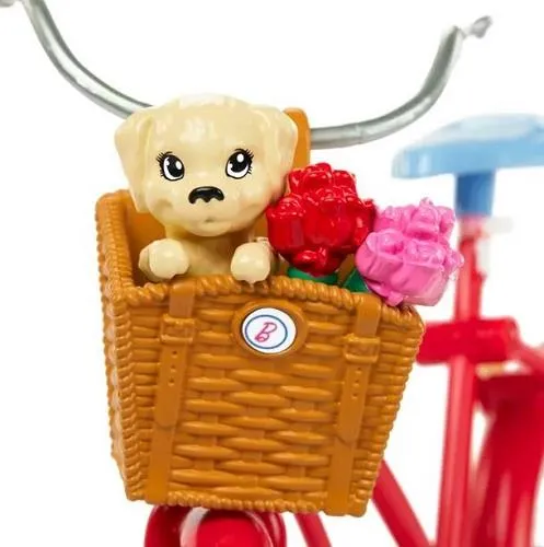 Barbie Pink Passport with Bike Doll - Poupée Passeport rose avec vélo