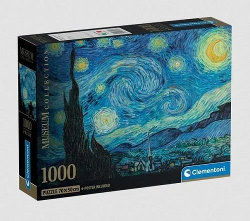 Clementoni Puzzle Van Gogh's Starry Night - Nuit étoilée (1000 pcs)