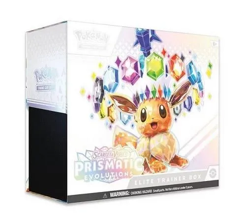 Pokemon Prismatic Evolutions Elite Trainer Box - Évolutions prismatiques Boîte d'entraînement d'élite