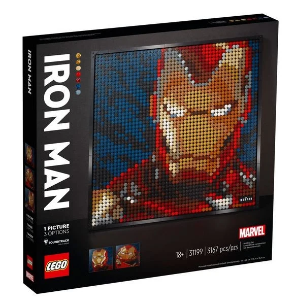 Lego Disney Marvel Iron Man Dot Art/Art pointilliste - 31199