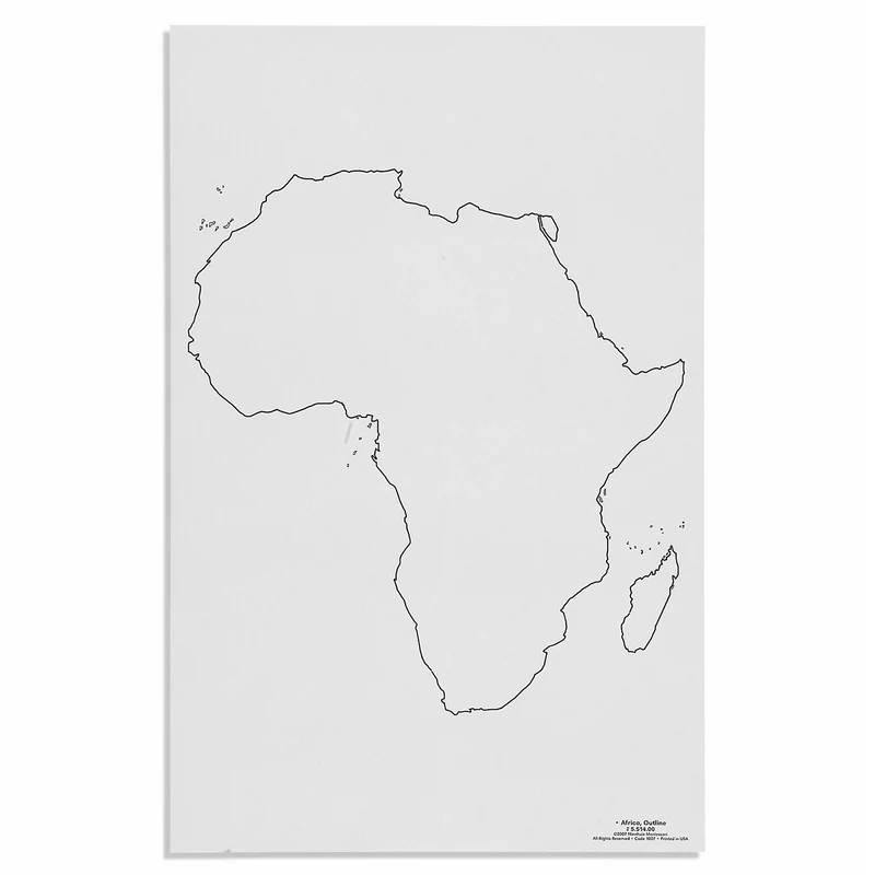 Silhouette de l'Afrique x 50 - Nienhuis AMI