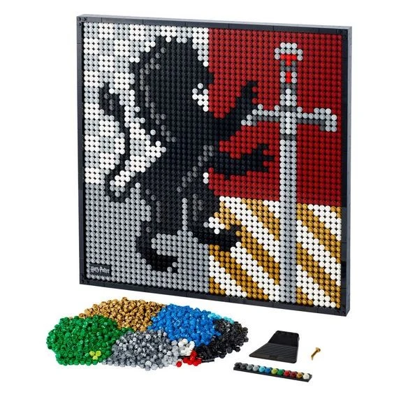 Lego Harry Potter Hogwarts Crests Dot Art / Blasons de Poudlard Harry Potter - Illustration pointilliste - 31201