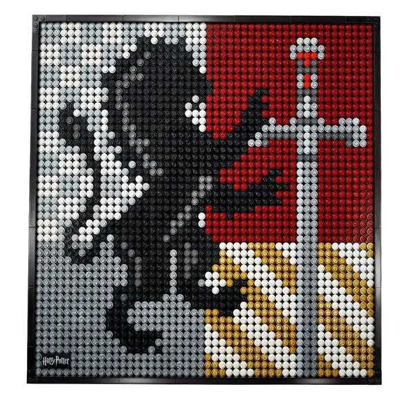 Lego Harry Potter Hogwarts Crests Dot Art / Blasons de Poudlard Harry Potter - Illustration pointilliste - 31201