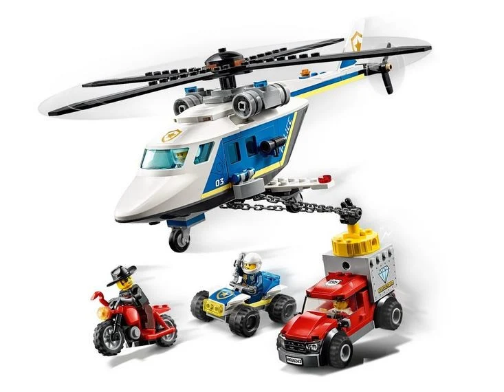 Lego City Police Helicopter Chase / Poursuite en hélicoptère de police - 60243