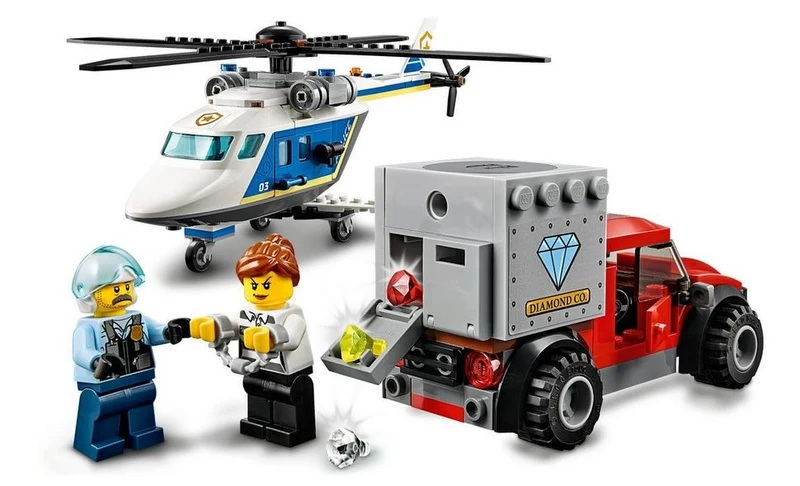 Lego City Police Helicopter Chase / Poursuite en hélicoptère de police - 60243