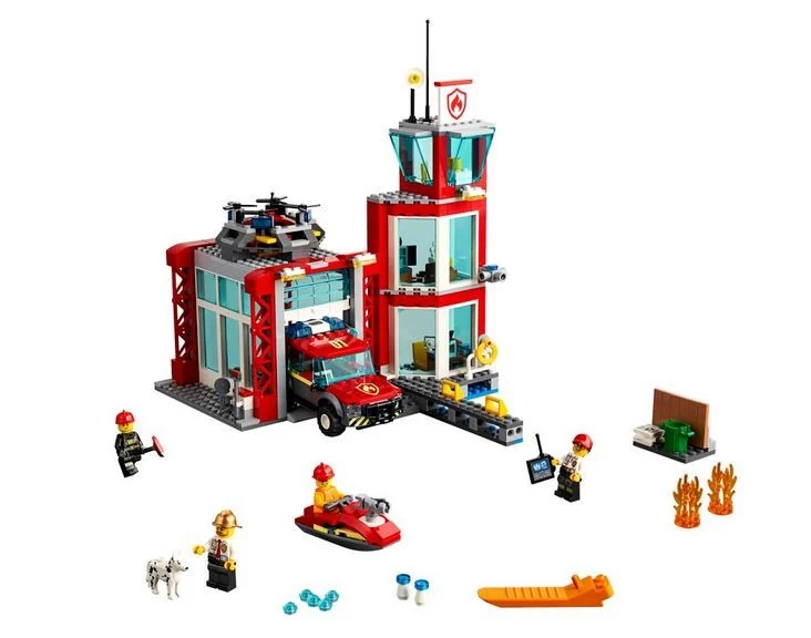 Lego City Fire Station / Caserne de Pompier - 60215